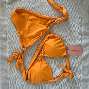 Cult Gaia new with tags apricot bathing suit priced to sell !